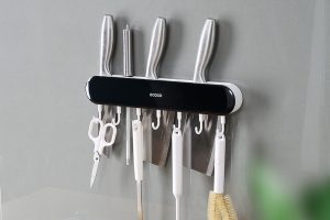 Kệ Cài Dao Kéo Có Móc Treo ECOCO E2027 E2028 | Dán Tường Chịu Lực 7Kg