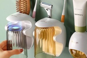 Kệ Để Cốc Bàn Chải Dán Tường GONQIN - GQ210802