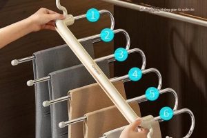 Móc Treo Quần Áo Thông Minh Gấp Gọn Thông Minh Gonqin Tiết Kiệm Không Gian Hiện Đại