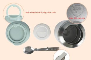 Bình ủ cháo JIDOSA JD3870 inox 316 dung tích 850ml