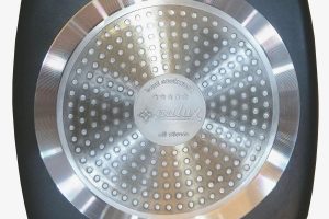 Chảo vuông chống dính vàng kim Aulux DVI-24 đáy từ