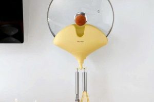 Giá treo nắp nồi không cần khoan nhà bếp