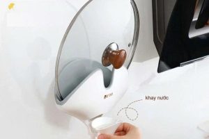 Giá treo nắp nồi không cần khoan nhà bếp