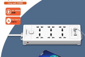 Ổ cắm điện đa năng Cubez JIDOSA 3000W USB Type C sạc nhanh PD 20W