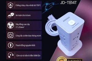 Ổ cắm điện đa năng Cubez JIDOSA 3000W USB Type C sạc nhanh PD 20W
