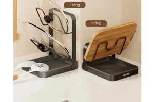 Kệ để vung nồi thớt để bàn ECOCO E25174 kèm khay hứng nước