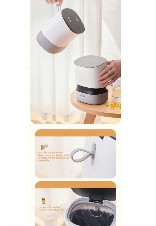 Thùng rác để bàn văn phòng ECOCO E2241 nhỏ gọn Thùng rác để bàn văn phòng ECOCO E2241 nhỏ gọn